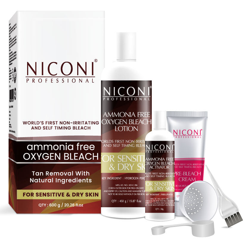 Niconi Tan Removal Ammonia Free Oxygen Bleach For Sensitive Dry