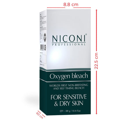 NICONI Oxygen Bleach For Dry And Sensitive Skin For Men And Women Face And Body - 300 gm