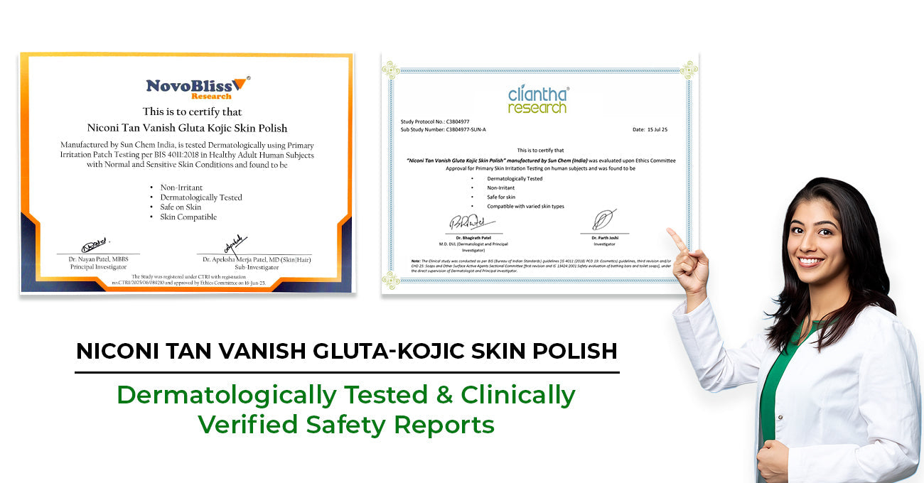 Is Niconi Tan Vanish Dermatologically Tested? Clinical Study & Lab Report Explained
