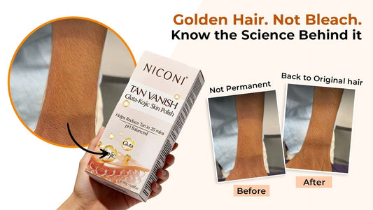 Why Does Hair Turn Golden After Using Niconi Tan Vanish?