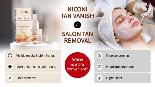 Niconi Tan Vanish vs Salon Tan Removal: Which Is More Convenient?