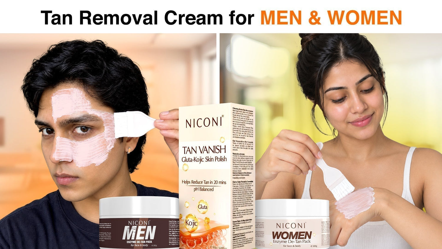 Niconi Tan Vanish Gluta Kojic Skin Polish for tan removal