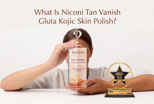 Niconi Tan Vanish Gluta Kojic Skin Polish for quick sun tan removal