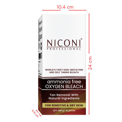 Niconi Tan Removal Ammonia Free Oxygen Bleach For Sensitive & Dry Skin-600 g