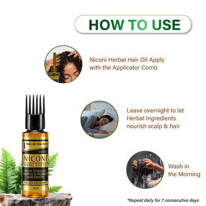 Niconi Herbal Hair Oil Testing Bottle 20 ml