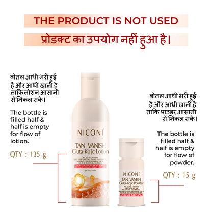 Niconi Tan Vanish Gluta-Kojic Skin Polish 180g (₹80 per use)
