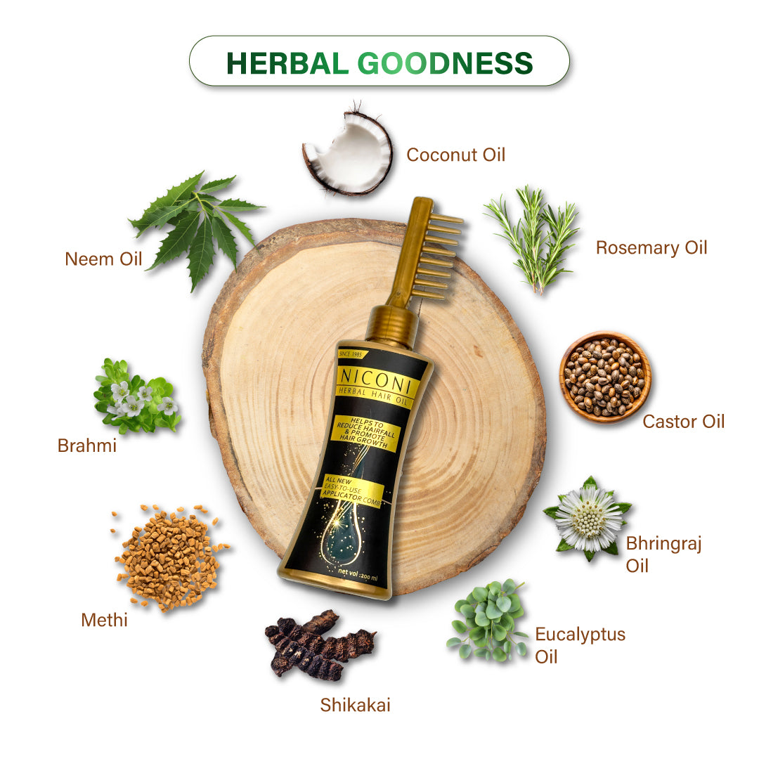Niconi Herbal Hair Oil For Men and Women 200ml