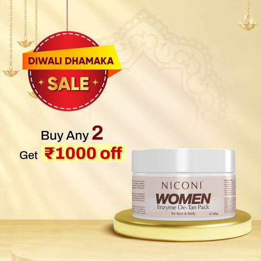 Niconi Women Enzyme De-Tan Pack For Face & Body-(300g)