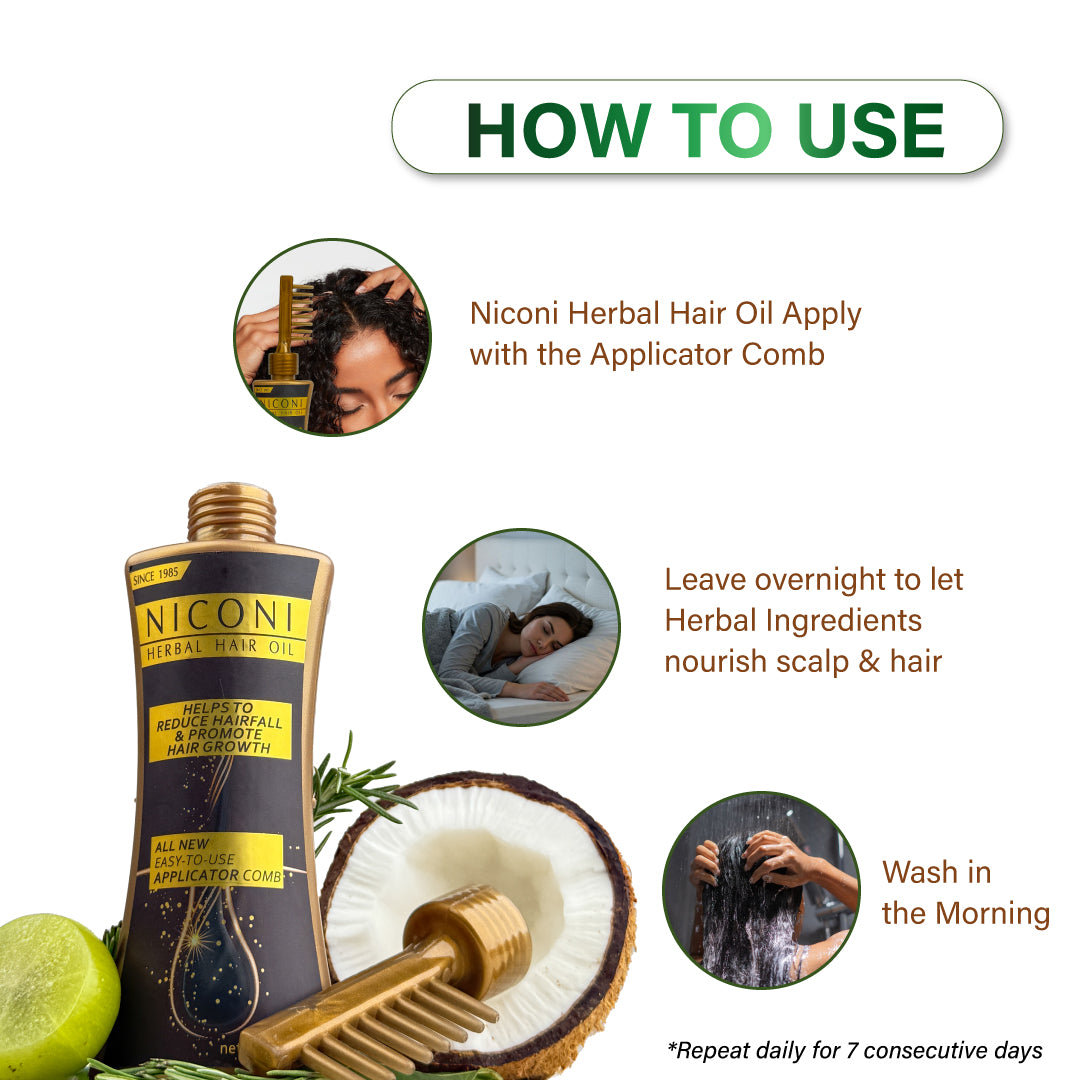 Niconi Herbal Hair Oil For Men and Women 200ml