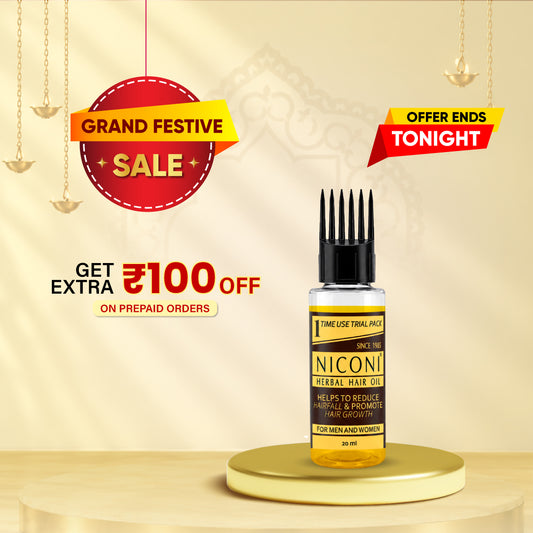 Niconi Herbal Hair Oil Testing Bottle 20 ml