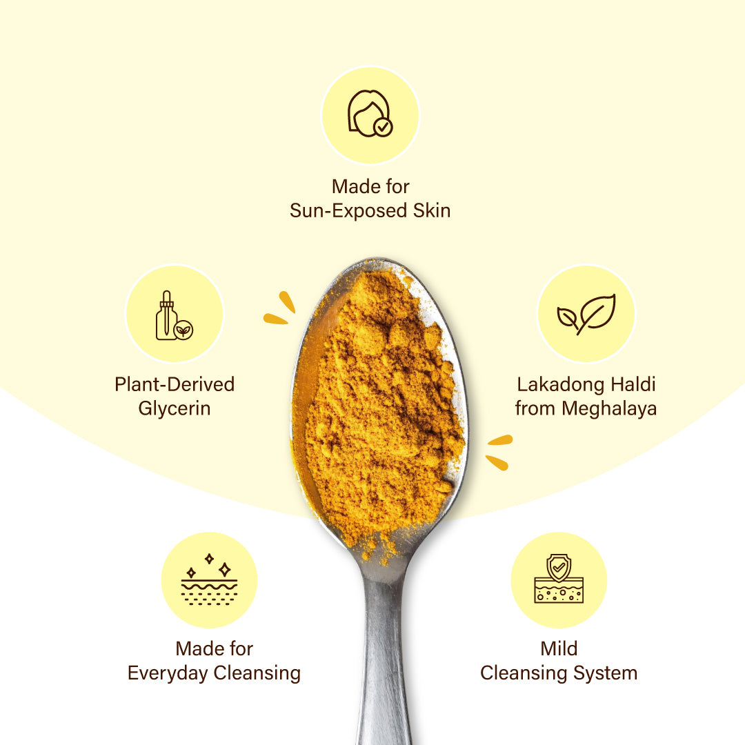 Niconi Lakadong Haldi Kids De-Tan Scrub For Face & Body-(300g) | 100% Safe