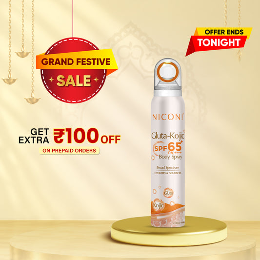 Niconi Gluta-Kojic SPF 65+ PA++++ Body Spray (180ml)