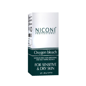 NICONI Oxygen Bleach For Sensitive And Dry Skin For Men And Women Face And Body - 200 gm