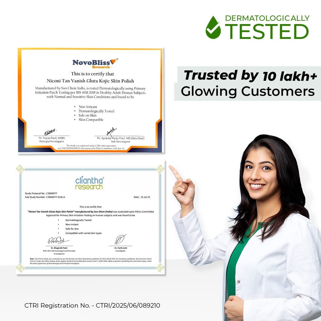 Niconi Tan Vanish Gluta-Kojic Skin Polish | Instant Tan Removal in under 20 minutes!