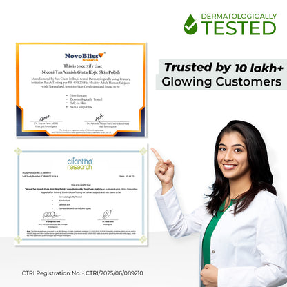 Niconi Tan Vanish Gluta-Kojic Skin Polish | Instant Tan Removal in under 20 minutes!