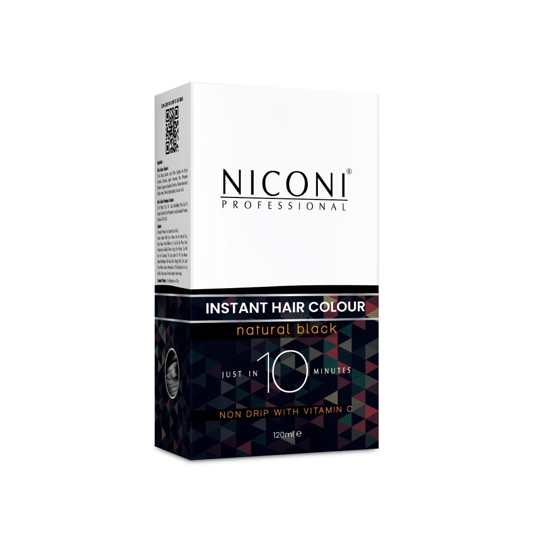 NICONI 10 mins Instant Hair Color - Natural Black