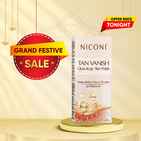 Niconi Tan Vanish Gluta-Kojic Skin Polish 180g (₹80 per use)