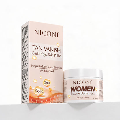 Niconi Tan Vanish + Women De-tan Pack Combo