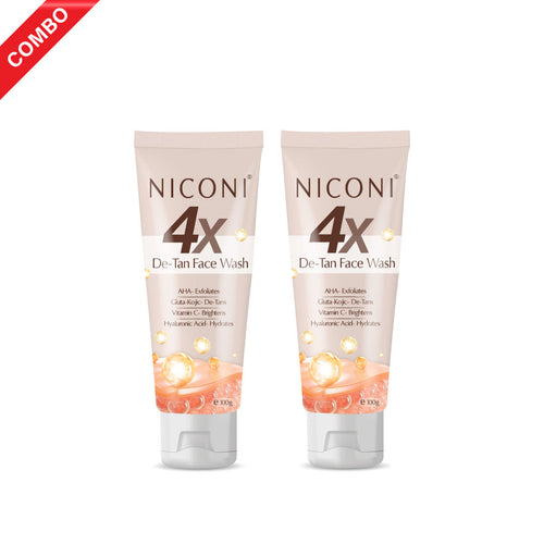 Niconi 4X Detan Face Wash Power Combo | For Men & Women