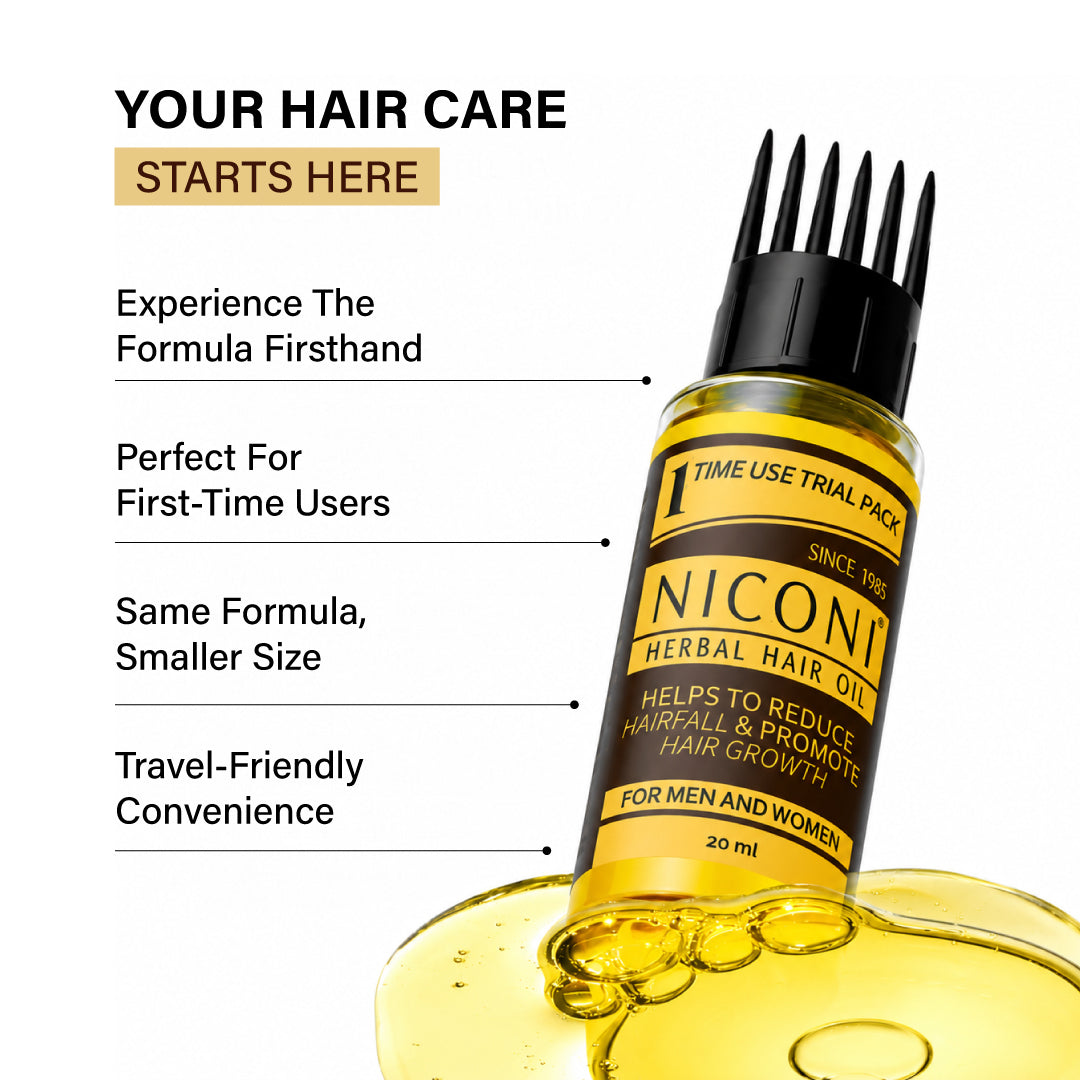 Niconi Herbal Hair Oil Testing Bottle 20 ml