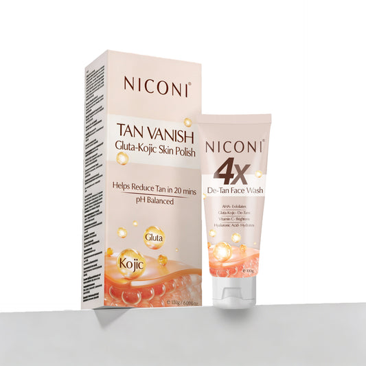 Tan Vanish + 4X De-Tan Facwash Combo