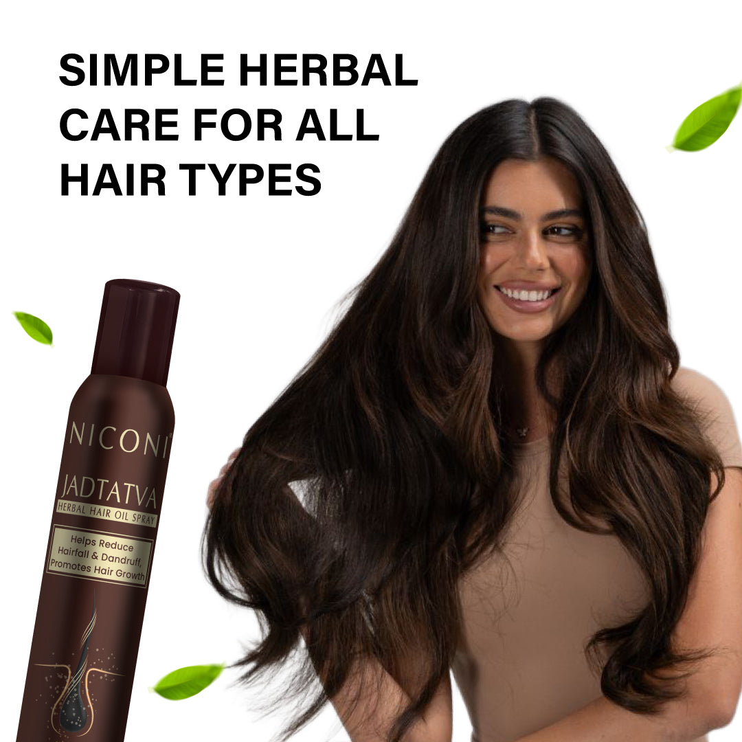 Niconi Tan Vanish Gluta-Kojic Skin Polish & Niconi JADTATVA Herbal Hair Oil Spray Combo