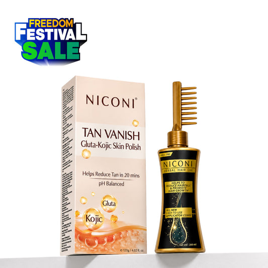 Tan Vanish & Herbal Hair Oil Combo