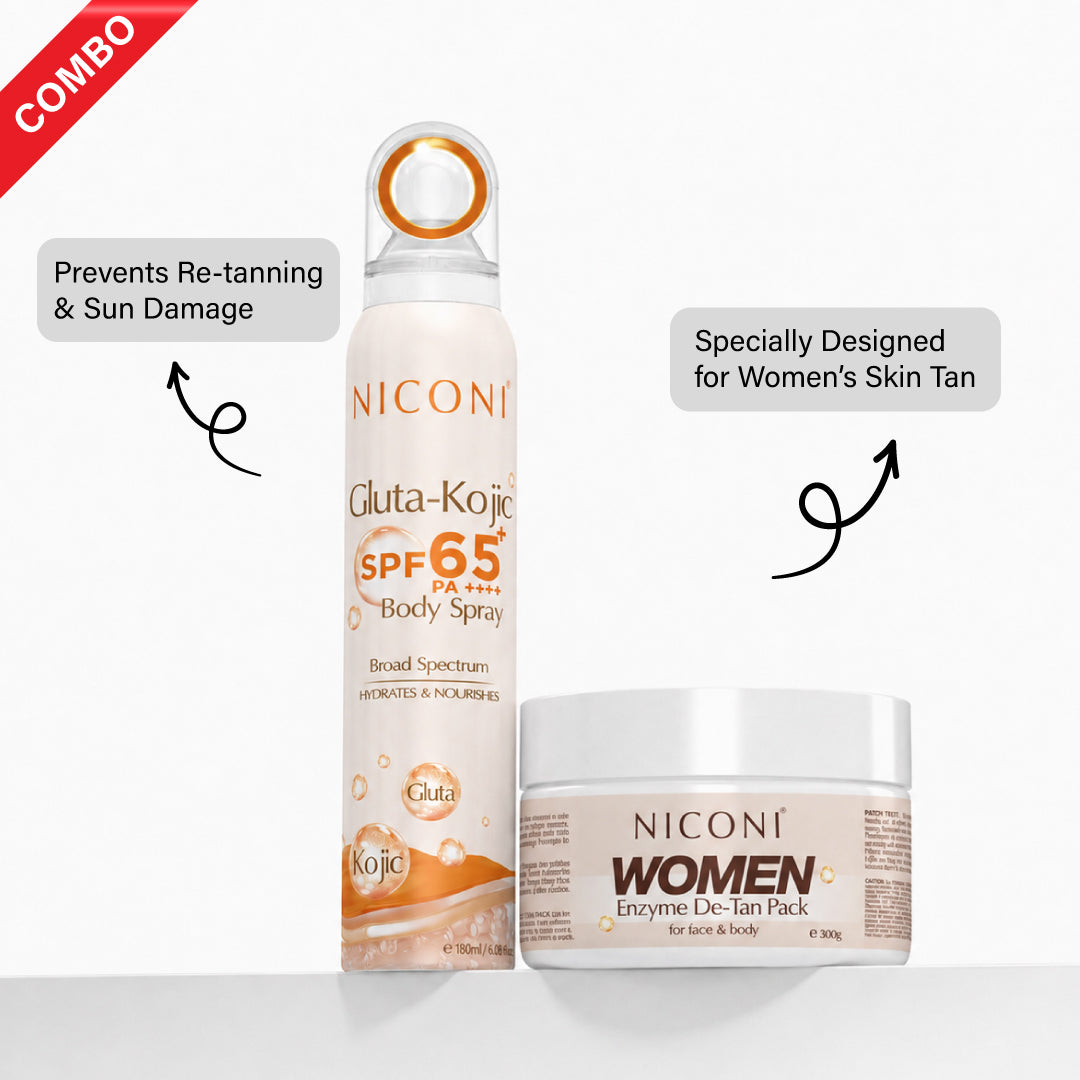De-Tan with Sun Protection Combo for Women