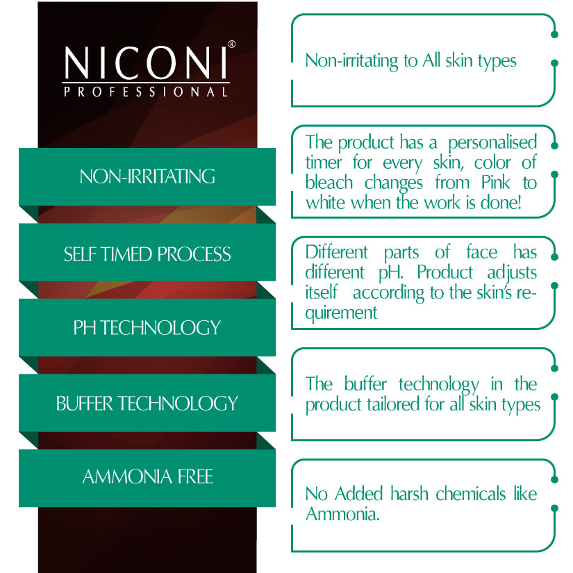 Niconi D- Tan Ammonia Free Oxygen Face Bleach For Regular & Oily Skin - 600gm - NICONI