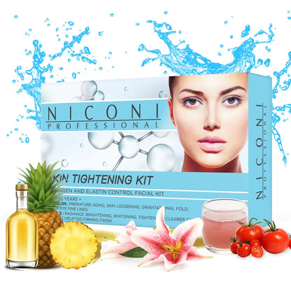 NICONI Skin Tightening Facial Kit With Active Collagen And Elastin For Youthful Glow 53gm (1 Time Use)