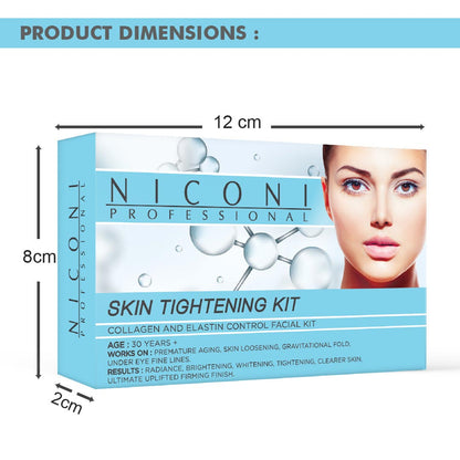 NICONI Skin Tightening Facial Kit With Active Collagen And Elastin For Youthful Glow 53gm (1 Time Use)