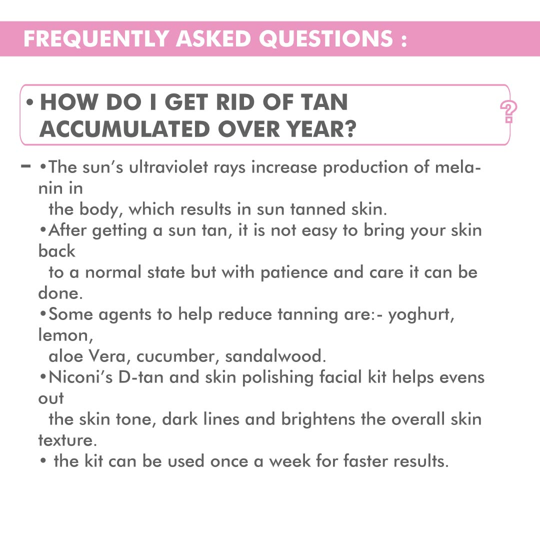 Niconi Tan Removal & Skin Polishing Kit For Radiance & Brightening For Men & Women- 53 Gms (1 Time Use)