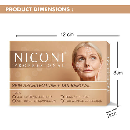 NICONI Skin Architecture And Tan Removal Facial Kit Collagen Booster for Advanced treatment of Wrinkles- 53 gm (1 time use)