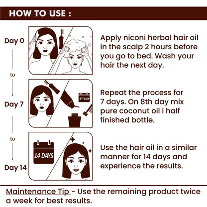 Niconi Herbal Hair Oil For Men and Women (200ml)