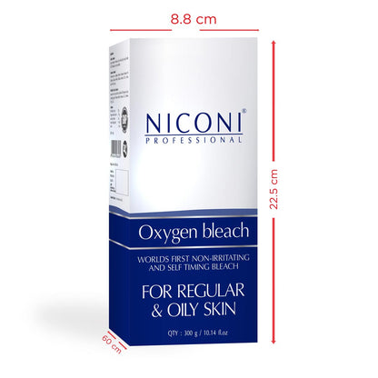 Niconi Oxygen Bleach Cream For Oily Skin And Regular Skin For Men And Women Face And Body - 300 gms