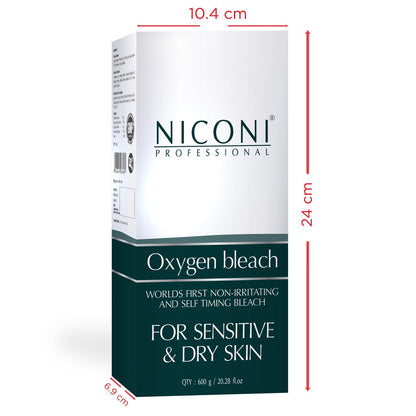 Niconi Oxygen Bleach For Sensitive And Dry Skin For Men And Women Face And Body - 600 gm