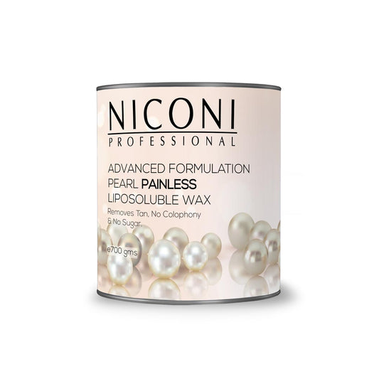 NICONI Painless Liposoluble Wax for Hair Removal | For Arms, Legs, Chest, Back, Men & Women Tan Removal (700 gm) (Pearl)