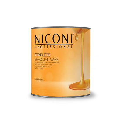 NICONI Stripless Brazilian Full Body Wax (700 gm) (Brazilian Peel Off Wax)