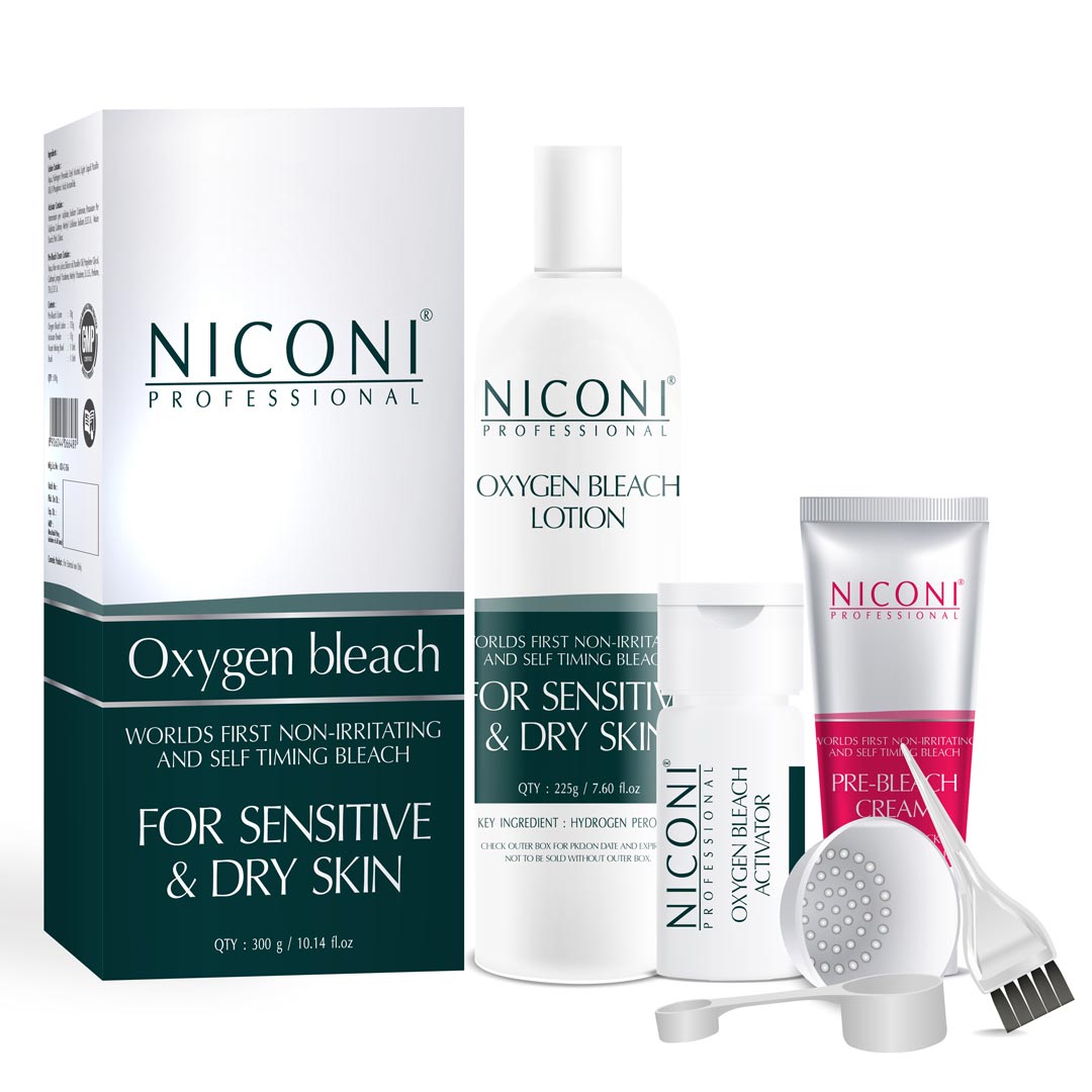 NICONI Oxygen Bleach For Dry And Sensitive Skin For Men And Women Face And Body - 300 gm