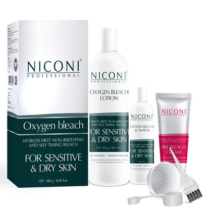 Niconi Oxygen Bleach For Sensitive And Dry Skin For Men And Women Face And Body - 600 gm